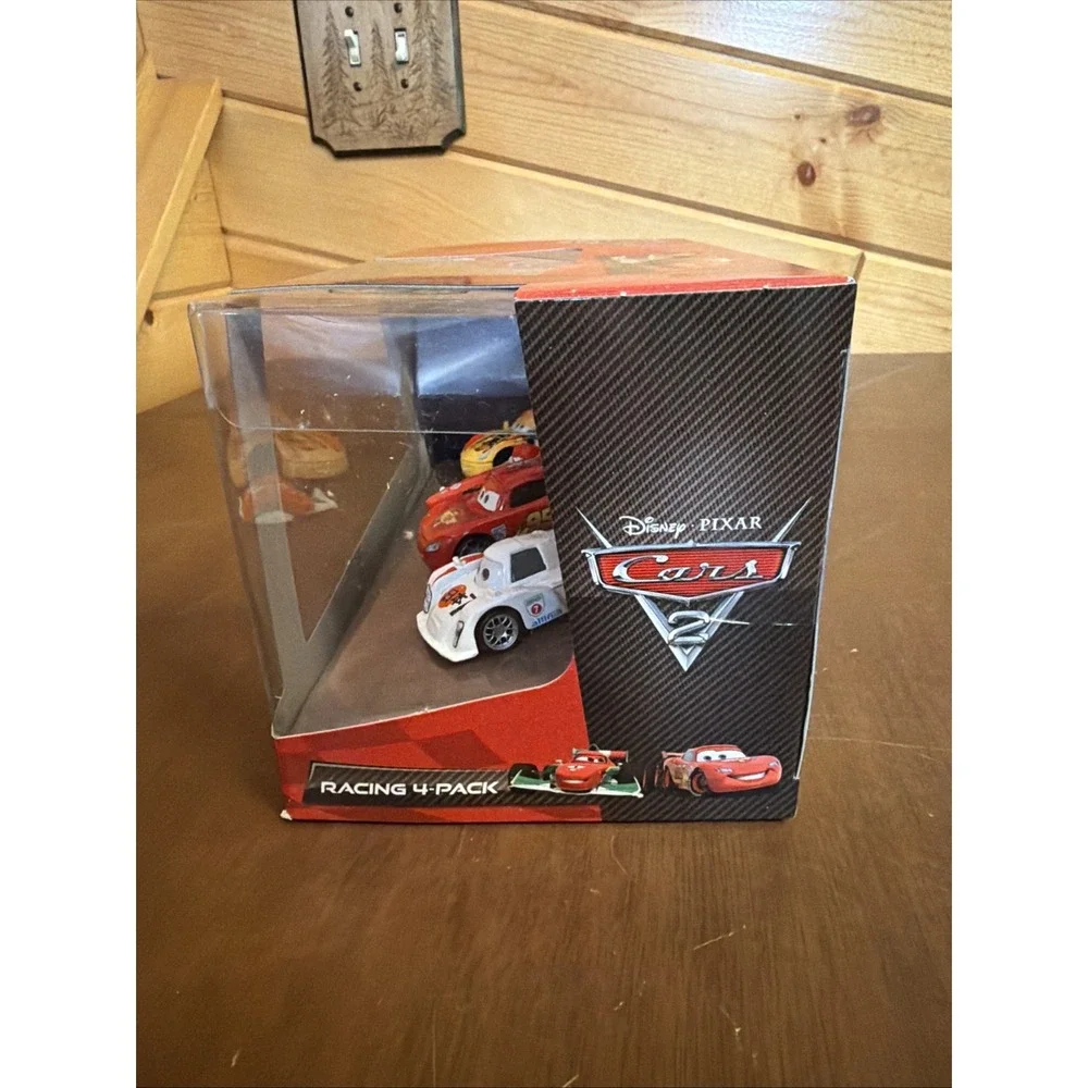NEW DISNEY PIXAR CARS 2 RACING SHU TODOROKI, BERNOULLI, MIGUEL, McQUEEN 4 PACK
